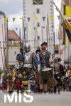 05.07.2026,  Frundsbergfest Mindelheim 2026, Historisches-Fest im Unterallgäu mit tausenden Mitwirkenden. Die Kreisstadt Mindelheim kehrt für eine Woche ins Mittelalter zurück um ihre historische Geschichte zu feiern. Historischer Festzug am Sonntag 5.7.2026 durch die Maximilianstrasse,  