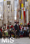 05.07.2026,  Frundsbergfest Mindelheim 2026, Historisches-Fest im Unterallgäu mit tausenden Mitwirkenden. Die Kreisstadt Mindelheim kehrt für eine Woche ins Mittelalter zurück um ihre historische Geschichte zu feiern. Historischer Festzug am Sonntag 5.7.2026 durch die Maximilianstrasse,  