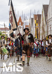 05.07.2026,  Frundsbergfest Mindelheim 2026, Historisches-Fest im Unterallgäu mit tausenden Mitwirkenden. Die Kreisstadt Mindelheim kehrt für eine Woche ins Mittelalter zurück um ihre historische Geschichte zu feiern. Historischer Festzug am Sonntag 5.7.2026 durch die Maximilianstrasse,  