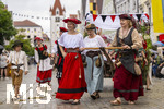 05.07.2026,  Frundsbergfest Mindelheim 2026, Historisches-Fest im Unterallgäu mit tausenden Mitwirkenden. Die Kreisstadt Mindelheim kehrt für eine Woche ins Mittelalter zurück um ihre historische Geschichte zu feiern. Historischer Festzug am Sonntag 5.7.2026 durch die Maximilianstrasse,  