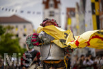 05.07.2026,  Frundsbergfest Mindelheim 2026, Historisches-Fest im Unterallgäu mit tausenden Mitwirkenden. Die Kreisstadt Mindelheim kehrt für eine Woche ins Mittelalter zurück um ihre historische Geschichte zu feiern. Historischer Festzug am Sonntag 5.7.2026 durch die Maximilianstrasse,  