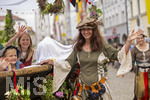05.07.2026,  Frundsbergfest Mindelheim 2026, Historisches-Fest im Unterallgäu mit tausenden Mitwirkenden. Die Kreisstadt Mindelheim kehrt für eine Woche ins Mittelalter zurück um ihre historische Geschichte zu feiern. Historischer Festzug am Sonntag 5.7.2026 durch die Maximilianstrasse,  