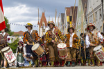 05.07.2026,  Frundsbergfest Mindelheim 2026, Historisches-Fest im Unterallgäu mit tausenden Mitwirkenden. Die Kreisstadt Mindelheim kehrt für eine Woche ins Mittelalter zurück um ihre historische Geschichte zu feiern. Historischer Festzug am Sonntag 5.7.2026 durch die Maximilianstrasse,  