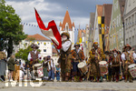 05.07.2026,  Frundsbergfest Mindelheim 2026, Historisches-Fest im Unterallgäu mit tausenden Mitwirkenden. Die Kreisstadt Mindelheim kehrt für eine Woche ins Mittelalter zurück um ihre historische Geschichte zu feiern. Historischer Festzug am Sonntag 5.7.2026 durch die Maximilianstrasse,  