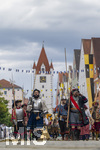 05.07.2026,  Frundsbergfest Mindelheim 2026, Historisches-Fest im Unterallgäu mit tausenden Mitwirkenden. Die Kreisstadt Mindelheim kehrt für eine Woche ins Mittelalter zurück um ihre historische Geschichte zu feiern. Historischer Festzug am Sonntag 5.7.2026 durch die Maximilianstrasse,  
