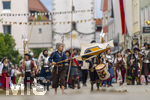05.07.2026,  Frundsbergfest Mindelheim 2026, Historisches-Fest im Unterallgäu mit tausenden Mitwirkenden. Die Kreisstadt Mindelheim kehrt für eine Woche ins Mittelalter zurück um ihre historische Geschichte zu feiern. Historischer Festzug am Sonntag 5.7.2026 durch die Maximilianstrasse,  