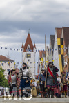 05.07.2026,  Frundsbergfest Mindelheim 2026, Historisches-Fest im Unterallgäu mit tausenden Mitwirkenden. Die Kreisstadt Mindelheim kehrt für eine Woche ins Mittelalter zurück um ihre historische Geschichte zu feiern. Historischer Festzug am Sonntag 5.7.2026 durch die Maximilianstrasse,  