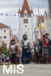 05.07.2026,  Frundsbergfest Mindelheim 2026, Historisches-Fest im Unterallgäu mit tausenden Mitwirkenden. Die Kreisstadt Mindelheim kehrt für eine Woche ins Mittelalter zurück um ihre historische Geschichte zu feiern. Historischer Festzug am Sonntag 5.7.2026 durch die Maximilianstrasse,  