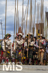 05.07.2026,  Frundsbergfest Mindelheim 2026, Historisches-Fest im Unterallgäu mit tausenden Mitwirkenden. Die Kreisstadt Mindelheim kehrt für eine Woche ins Mittelalter zurück um ihre historische Geschichte zu feiern. Historischer Festzug am Sonntag 5.7.2026 durch die Maximilianstrasse,  