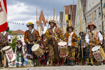 05.07.2026,  Frundsbergfest Mindelheim 2026, Historisches-Fest im Unterallgäu mit tausenden Mitwirkenden. Die Kreisstadt Mindelheim kehrt für eine Woche ins Mittelalter zurück um ihre historische Geschichte zu feiern. Historischer Festzug am Sonntag 5.7.2026 durch die Maximilianstrasse,  
