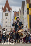 05.07.2026,  Frundsbergfest Mindelheim 2026, Historisches-Fest im Unterallgäu mit tausenden Mitwirkenden. Die Kreisstadt Mindelheim kehrt für eine Woche ins Mittelalter zurück um ihre historische Geschichte zu feiern. Historischer Festzug am Sonntag 5.7.2026 durch die Maximilianstrasse,  