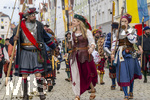 05.07.2026,  Frundsbergfest Mindelheim 2026, Historisches-Fest im Unterallgäu mit tausenden Mitwirkenden. Die Kreisstadt Mindelheim kehrt für eine Woche ins Mittelalter zurück um ihre historische Geschichte zu feiern. Historischer Festzug am Sonntag 5.7.2026 durch die Maximilianstrasse,  