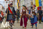 05.07.2026,  Frundsbergfest Mindelheim 2026, Historisches-Fest im Unterallgäu mit tausenden Mitwirkenden. Die Kreisstadt Mindelheim kehrt für eine Woche ins Mittelalter zurück um ihre historische Geschichte zu feiern. Historischer Festzug am Sonntag 5.7.2026 durch die Maximilianstrasse,  