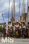 05.07.2026,  Frundsbergfest Mindelheim 2026, Historisches-Fest im Unterallgäu mit tausenden Mitwirkenden. Die Kreisstadt Mindelheim kehrt für eine Woche ins Mittelalter zurück um ihre historische Geschichte zu feiern. Historischer Festzug am Sonntag 5.7.2026 durch die Maximilianstrasse,  