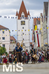 05.07.2026,  Frundsbergfest Mindelheim 2026, Historisches-Fest im Unterallgäu mit tausenden Mitwirkenden. Die Kreisstadt Mindelheim kehrt für eine Woche ins Mittelalter zurück um ihre historische Geschichte zu feiern. Historischer Festzug am Sonntag 5.7.2026 durch die Maximilianstrasse,  