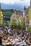 05.07.2026,  Frundsbergfest Mindelheim 2026, Historisches-Fest im Unterallgäu mit tausenden Mitwirkenden. Die Kreisstadt Mindelheim kehrt für eine Woche ins Mittelalter zurück um ihre historische Geschichte zu feiern. Historischer Festzug am Sonntag 5.7.2026 durch die Maximilianstrasse,  