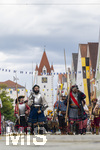 05.07.2026,  Frundsbergfest Mindelheim 2026, Historisches-Fest im Unterallgäu mit tausenden Mitwirkenden. Die Kreisstadt Mindelheim kehrt für eine Woche ins Mittelalter zurück um ihre historische Geschichte zu feiern. Historischer Festzug am Sonntag 5.7.2026 durch die Maximilianstrasse,  