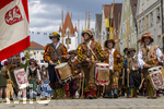 05.07.2026,  Frundsbergfest Mindelheim 2026, Historisches-Fest im Unterallgäu mit tausenden Mitwirkenden. Die Kreisstadt Mindelheim kehrt für eine Woche ins Mittelalter zurück um ihre historische Geschichte zu feiern. Historischer Festzug am Sonntag 5.7.2026 durch die Maximilianstrasse,  