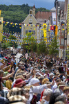 05.07.2026,  Frundsbergfest Mindelheim 2026, Historisches-Fest im Unterallgäu mit tausenden Mitwirkenden. Die Kreisstadt Mindelheim kehrt für eine Woche ins Mittelalter zurück um ihre historische Geschichte zu feiern. Historischer Festzug am Sonntag 5.7.2026 durch die Maximilianstrasse,  