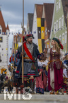 05.07.2026,  Frundsbergfest Mindelheim 2026, Historisches-Fest im Unterallgäu mit tausenden Mitwirkenden. Die Kreisstadt Mindelheim kehrt für eine Woche ins Mittelalter zurück um ihre historische Geschichte zu feiern. Historischer Festzug am Sonntag 5.7.2026 durch die Maximilianstrasse,  