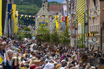 05.07.2026,  Frundsbergfest Mindelheim 2026, Historisches-Fest im Unterallgäu mit tausenden Mitwirkenden. Die Kreisstadt Mindelheim kehrt für eine Woche ins Mittelalter zurück um ihre historische Geschichte zu feiern. Historischer Festzug am Sonntag 5.7.2026 durch die Maximilianstrasse,  