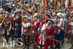05.07.2026,  Frundsbergfest Mindelheim 2026, Historisches-Fest im Unterallgäu mit tausenden Mitwirkenden. Die Kreisstadt Mindelheim kehrt für eine Woche ins Mittelalter zurück um ihre historische Geschichte zu feiern. Historischer Festzug am Sonntag 5.7.2026 durch die Maximilianstrasse,  