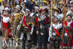05.07.2026,  Frundsbergfest Mindelheim 2026, Historisches-Fest im Unterallgäu mit tausenden Mitwirkenden. Die Kreisstadt Mindelheim kehrt für eine Woche ins Mittelalter zurück um ihre historische Geschichte zu feiern. Historischer Festzug am Sonntag 5.7.2026 durch die Maximilianstrasse,  