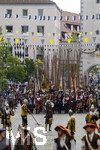 05.07.2026,  Frundsbergfest Mindelheim 2026, Historisches-Fest im Unterallgäu mit tausenden Mitwirkenden. Die Kreisstadt Mindelheim kehrt für eine Woche ins Mittelalter zurück um ihre historische Geschichte zu feiern. Historischer Festzug am Sonntag 5.7.2026 durch die Maximilianstrasse,  