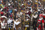 05.07.2026,  Frundsbergfest Mindelheim 2026, Historisches-Fest im Unterallgäu mit tausenden Mitwirkenden. Die Kreisstadt Mindelheim kehrt für eine Woche ins Mittelalter zurück um ihre historische Geschichte zu feiern. Historischer Festzug am Sonntag 5.7.2026 durch die Maximilianstrasse,  