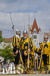 05.07.2026,  Frundsbergfest Mindelheim 2026, Historisches-Fest im Unterallgäu mit tausenden Mitwirkenden. Die Kreisstadt Mindelheim kehrt für eine Woche ins Mittelalter zurück um ihre historische Geschichte zu feiern. Historischer Festzug am Sonntag 5.7.2026 durch die Maximilianstrasse,  