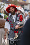 05.07.2026,  Frundsbergfest Mindelheim 2026, Historisches-Fest im Unterallgäu mit tausenden Mitwirkenden. Die Kreisstadt Mindelheim kehrt für eine Woche ins Mittelalter zurück um ihre historische Geschichte zu feiern. Historischer Festzug am Sonntag 5.7.2026 durch die Maximilianstrasse,  