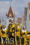 05.07.2026,  Frundsbergfest Mindelheim 2026, Historisches-Fest im Unterallgäu mit tausenden Mitwirkenden. Die Kreisstadt Mindelheim kehrt für eine Woche ins Mittelalter zurück um ihre historische Geschichte zu feiern. Historischer Festzug am Sonntag 5.7.2026 durch die Maximilianstrasse,  