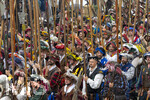 05.07.2026,  Frundsbergfest Mindelheim 2026, Historisches-Fest im Unterallgäu mit tausenden Mitwirkenden. Die Kreisstadt Mindelheim kehrt für eine Woche ins Mittelalter zurück um ihre historische Geschichte zu feiern. Historischer Festzug am Sonntag 5.7.2026 durch die Maximilianstrasse,  