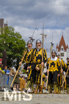 05.07.2026,  Frundsbergfest Mindelheim 2026, Historisches-Fest im Unterallgäu mit tausenden Mitwirkenden. Die Kreisstadt Mindelheim kehrt für eine Woche ins Mittelalter zurück um ihre historische Geschichte zu feiern. Historischer Festzug am Sonntag 5.7.2026 durch die Maximilianstrasse,  