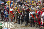 05.07.2026,  Frundsbergfest Mindelheim 2026, Historisches-Fest im Unterallgäu mit tausenden Mitwirkenden. Die Kreisstadt Mindelheim kehrt für eine Woche ins Mittelalter zurück um ihre historische Geschichte zu feiern. Historischer Festzug am Sonntag 5.7.2026 durch die Maximilianstrasse,  
