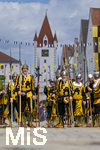 05.07.2026,  Frundsbergfest Mindelheim 2026, Historisches-Fest im Unterallgäu mit tausenden Mitwirkenden. Die Kreisstadt Mindelheim kehrt für eine Woche ins Mittelalter zurück um ihre historische Geschichte zu feiern. Historischer Festzug am Sonntag 5.7.2026 durch die Maximilianstrasse,  