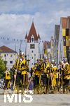 05.07.2026,  Frundsbergfest Mindelheim 2026, Historisches-Fest im Unterallgäu mit tausenden Mitwirkenden. Die Kreisstadt Mindelheim kehrt für eine Woche ins Mittelalter zurück um ihre historische Geschichte zu feiern. Historischer Festzug am Sonntag 5.7.2026 durch die Maximilianstrasse,  