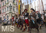 05.07.2026,  Frundsbergfest Mindelheim 2026, Historisches-Fest im Unterallgäu mit tausenden Mitwirkenden. Die Kreisstadt Mindelheim kehrt für eine Woche ins Mittelalter zurück um ihre historische Geschichte zu feiern. Historischer Festzug am Sonntag 5.7.2026 durch die Maximilianstrasse,  