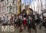 05.07.2026,  Frundsbergfest Mindelheim 2026, Historisches-Fest im Unterallgäu mit tausenden Mitwirkenden. Die Kreisstadt Mindelheim kehrt für eine Woche ins Mittelalter zurück um ihre historische Geschichte zu feiern. Historischer Festzug am Sonntag 5.7.2026 durch die Maximilianstrasse,  