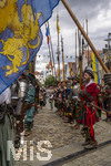 05.07.2026,  Frundsbergfest Mindelheim 2026, Historisches-Fest im Unterallgäu mit tausenden Mitwirkenden. Die Kreisstadt Mindelheim kehrt für eine Woche ins Mittelalter zurück um ihre historische Geschichte zu feiern. Historischer Festzug am Sonntag 5.7.2026 durch die Maximilianstrasse,  