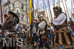 05.07.2026,  Frundsbergfest Mindelheim 2026, Historisches-Fest im Unterallgäu mit tausenden Mitwirkenden. Die Kreisstadt Mindelheim kehrt für eine Woche ins Mittelalter zurück um ihre historische Geschichte zu feiern. Historischer Festzug am Sonntag 5.7.2026 durch die Maximilianstrasse,  