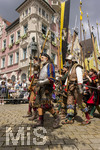 05.07.2026,  Frundsbergfest Mindelheim 2026, Historisches-Fest im Unterallgäu mit tausenden Mitwirkenden. Die Kreisstadt Mindelheim kehrt für eine Woche ins Mittelalter zurück um ihre historische Geschichte zu feiern. Historischer Festzug am Sonntag 5.7.2026 durch die Maximilianstrasse,  