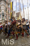 05.07.2026,  Frundsbergfest Mindelheim 2026, Historisches-Fest im Unterallgäu mit tausenden Mitwirkenden. Die Kreisstadt Mindelheim kehrt für eine Woche ins Mittelalter zurück um ihre historische Geschichte zu feiern. Historischer Festzug am Sonntag 5.7.2026 durch die Maximilianstrasse,  