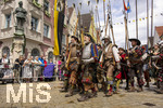 05.07.2026,  Frundsbergfest Mindelheim 2026, Historisches-Fest im Unterallgäu mit tausenden Mitwirkenden. Die Kreisstadt Mindelheim kehrt für eine Woche ins Mittelalter zurück um ihre historische Geschichte zu feiern. Historischer Festzug am Sonntag 5.7.2026 durch die Maximilianstrasse,  