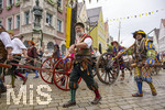 05.07.2026,  Frundsbergfest Mindelheim 2026, Historisches-Fest im Unterallgäu mit tausenden Mitwirkenden. Die Kreisstadt Mindelheim kehrt für eine Woche ins Mittelalter zurück um ihre historische Geschichte zu feiern. Historischer Festzug am Sonntag 5.7.2026 durch die Maximilianstrasse,  