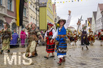 05.07.2026,  Frundsbergfest Mindelheim 2026, Historisches-Fest im Unterallgäu mit tausenden Mitwirkenden. Die Kreisstadt Mindelheim kehrt für eine Woche ins Mittelalter zurück um ihre historische Geschichte zu feiern. Historischer Festzug am Sonntag 5.7.2026 durch die Maximilianstrasse,  