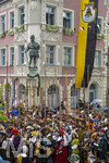05.07.2026,  Frundsbergfest Mindelheim 2026, Historisches-Fest im Unterallgäu mit tausenden Mitwirkenden. Die Kreisstadt Mindelheim kehrt für eine Woche ins Mittelalter zurück um ihre historische Geschichte zu feiern. Historischer Festzug am Sonntag 5.7.2026 durch die Maximilianstrasse,  