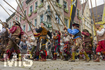 05.07.2026,  Frundsbergfest Mindelheim 2026, Historisches-Fest im Unterallgäu mit tausenden Mitwirkenden. Die Kreisstadt Mindelheim kehrt für eine Woche ins Mittelalter zurück um ihre historische Geschichte zu feiern. Historischer Festzug am Sonntag 5.7.2026 durch die Maximilianstrasse,  