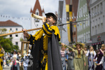 05.07.2026,  Frundsbergfest Mindelheim 2026, Historisches-Fest im Unterallgäu mit tausenden Mitwirkenden. Die Kreisstadt Mindelheim kehrt für eine Woche ins Mittelalter zurück um ihre historische Geschichte zu feiern. Historischer Festzug am Sonntag 5.7.2026 durch die Maximilianstrasse,  