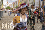 05.07.2026,  Frundsbergfest Mindelheim 2026, Historisches-Fest im Unterallgäu mit tausenden Mitwirkenden. Die Kreisstadt Mindelheim kehrt für eine Woche ins Mittelalter zurück um ihre historische Geschichte zu feiern. Historischer Festzug am Sonntag 5.7.2026 durch die Maximilianstrasse,  